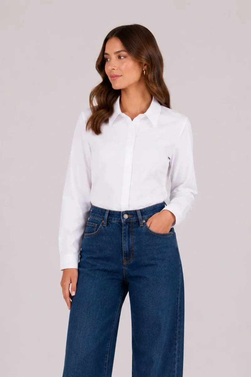 Košeľa slim fit so skrytými gombíkmi